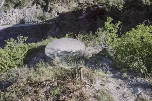 Ligne Maginot - FORT QUEYRAS 2 - (Blockhaus pour arme infanterie) - À droite le couloir inachevé