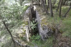 Ligne Maginot - FORT QUEYRAS 8 - (Cuve pour arme d'infanterie) - La tranchée de fusillade