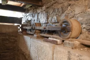 Ligne Maginot - BATTERIE DES CAURRES - (Position d'artillerie préparée) - Détail du pont roulant à effacement 