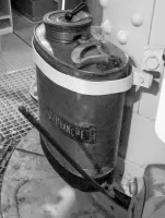 Ligne Maginot - LAUDREFANG - A37 - (Ouvrage d'infanterie) - Bloc 3
Etage intermédiaire de la tourelle mitrailleuses
Pulvérisateur Vermorel