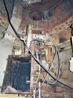 Ligne Maginot - LAUDREFANG - A37 - (Ouvrage d'infanterie) - Bloc 3
Chambre de tir de la tourelle mitrailleuse
Vestige du support d'armes