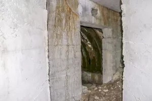 Ligne Maginot - PA DE L'UBAYETTE - (Blockhaus pour arme infanterie) - Entrée de l'abri en venant de la galerie