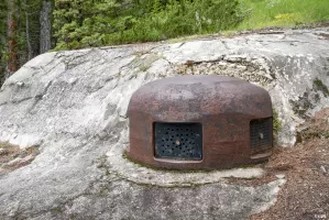 Ligne Maginot - SERRE la PLATE (SLP) - (Observatoire d'artillerie) - Cloche VDP une  autre vue