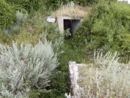 Ligne Maginot - CONCHETAS C1 - (Cuve pour arme d'infanterie) - Départ de la tranchée de l'entrée est