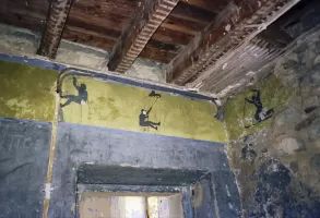 Ligne Maginot - FOURCHES - (Casernement) - Peinture murale