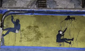 Ligne Maginot - FOURCHES - (Casernement) - Peinture murale
