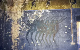Ligne Maginot - FOURCHES - (Casernement) - Peinture murale