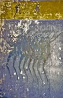 Ligne Maginot - FOURCHES - (Casernement) - et encore les peintures murales pour comparer leur état....