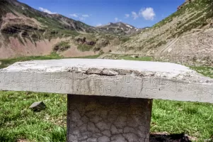 Ligne Maginot - LA MOUTIERE (73° BAF) - (Abri) - Table d'orientation devant l'abri