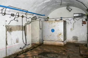Ligne Maginot - LA MOUTIERE (MO) - (Ouvrage d'infanterie) - L'usine avec le réservoir d'eau de refroidissement
