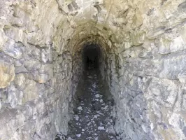 Ligne Maginot - PELOUSETTE - (Casernement) - Vue de l'intérieur du tunnel