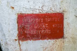 Ligne Maginot - RESTEFOND - (Ouvrage d'artillerie) - Bloc 6
Support d'affut de 75