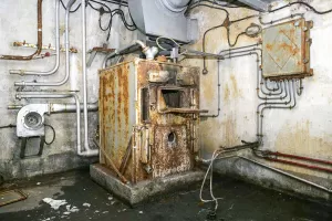 Ligne Maginot - RESTEFOND - (Ouvrage d'artillerie) - La chaudière au fuel de l'ouvrage