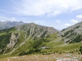 Ligne Maginot - ROCHER DU PRETRE - (Abri) - Vue sur le col de la Colombière et la Tête de Vinaigre
