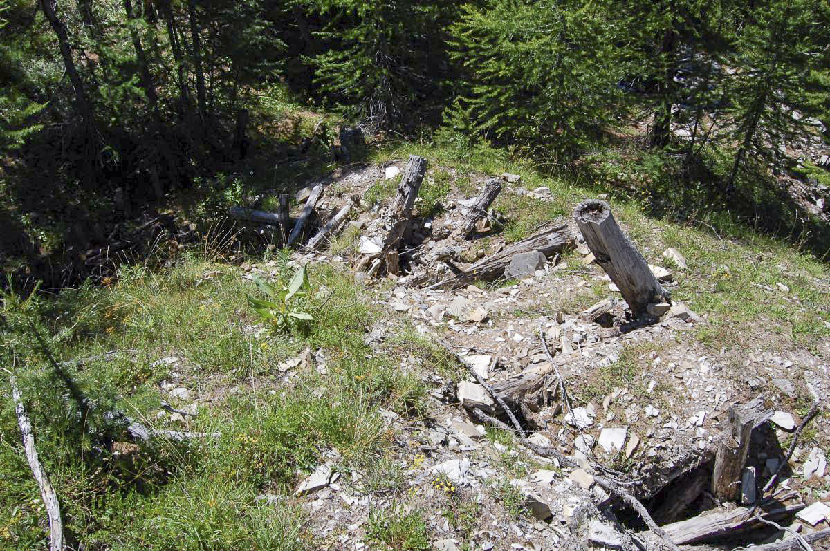 Ligne Maginot - VALLON CLAOUS (5/162° RAP) - (Position d'artillerie préparée) - Reste de la tranchée