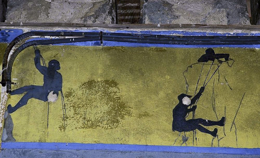 Ligne Maginot - FOURCHES - (Casernement) - Peinture murale