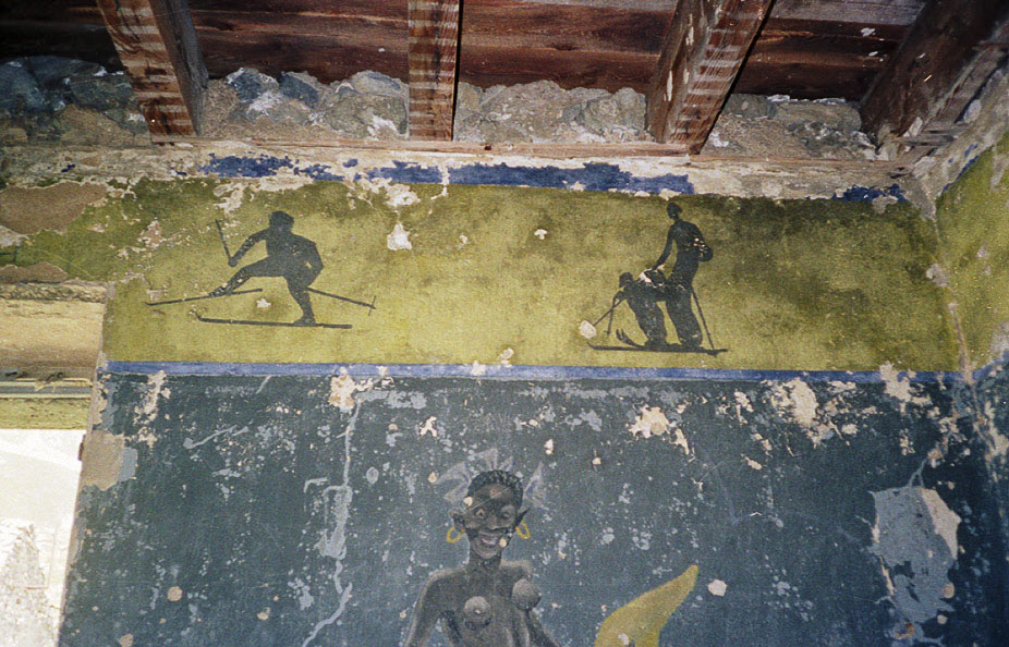 Ligne Maginot - FOURCHES - (Casernement) - Peinture murale
