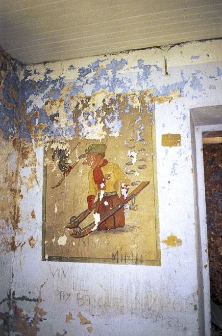 Ligne Maginot - FOURCHES - (Casernement) - Peinture murale