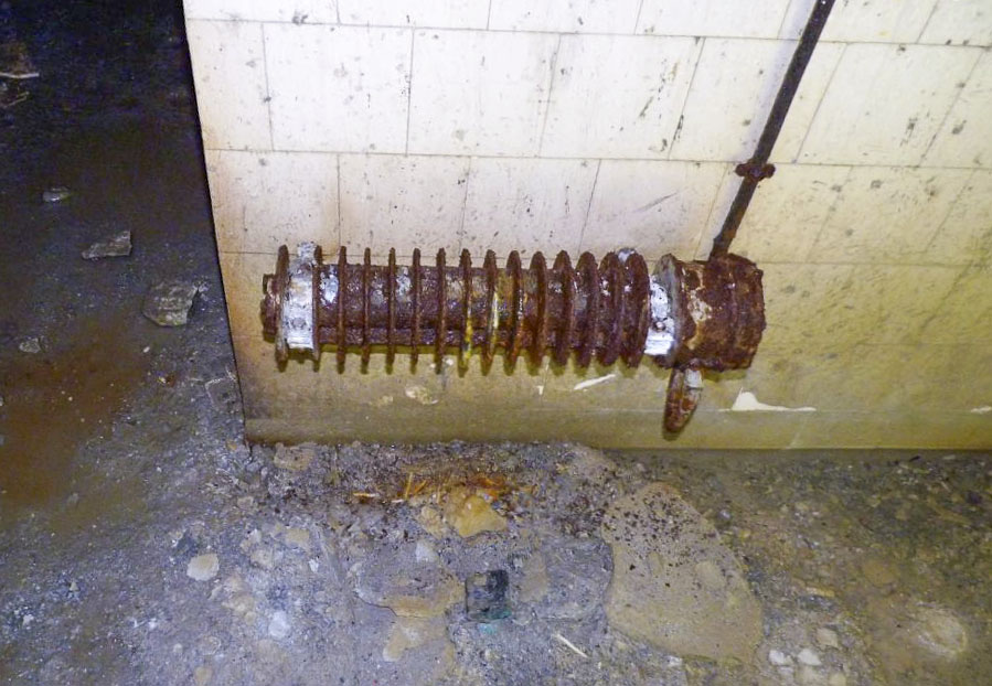 Ligne Maginot - RESTEFOND - (Ouvrage d'artillerie) - Chauffage dans les salles de bains