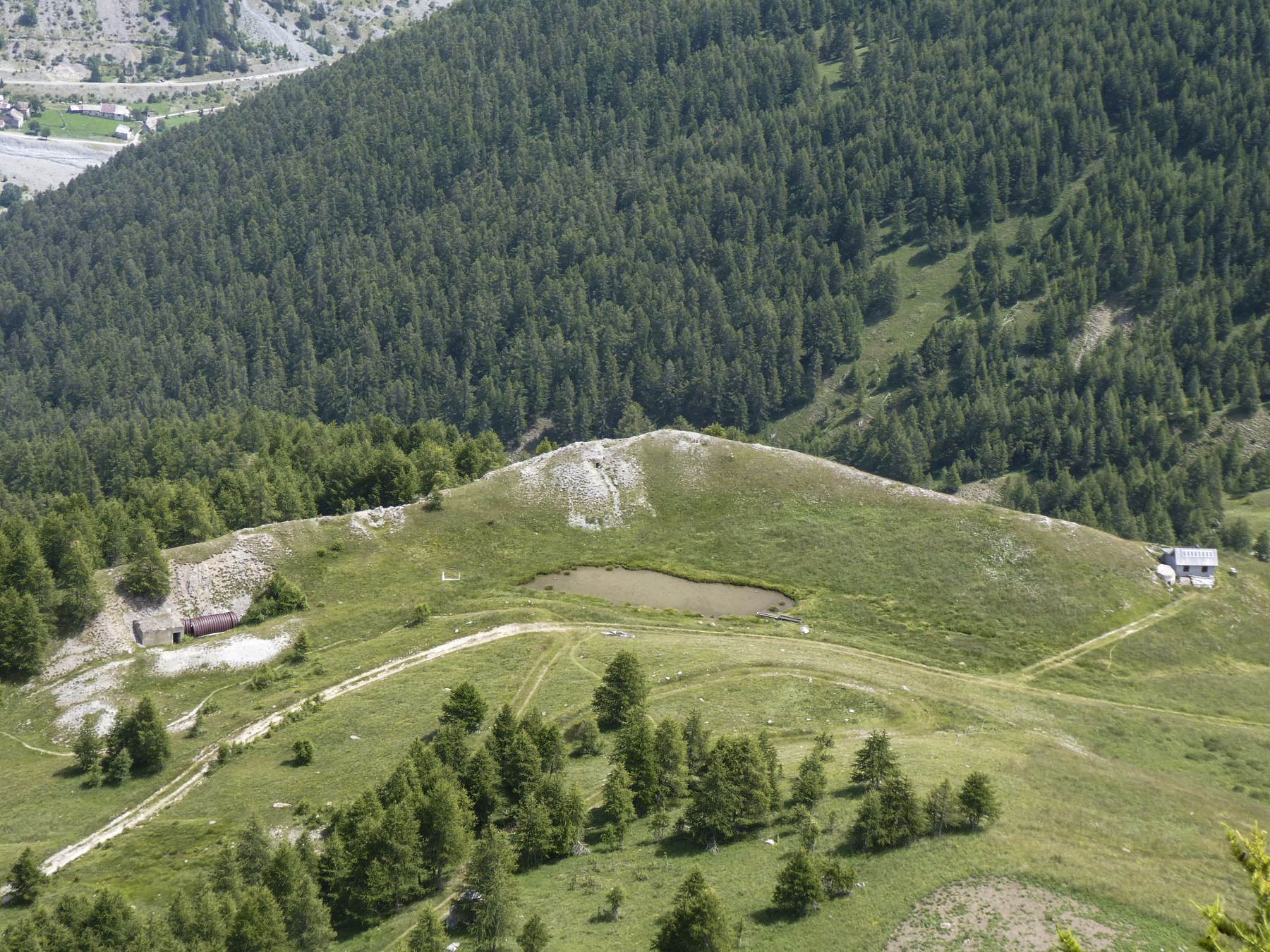 Ligne Maginot - ROCHER DU PRETRE - (Abri) - Vue sur Lauzarouotte