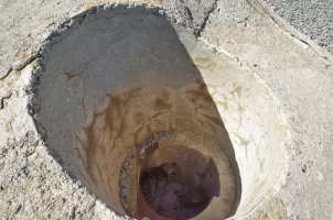 Ligne Maginot - COL DE CROUS (C) - (Ouvrage d'infanterie) - Bloc 3
Le puits de la cloche qui n'a pas été mise en place
