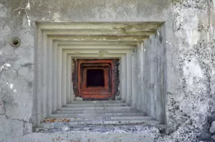 Ligne Maginot - COL DE CROUS (C) - (Ouvrage d'infanterie) - Bloc 4
Détail du créneau mitrailleuse