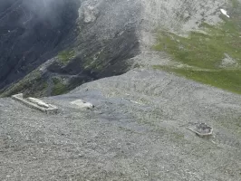 Ligne Maginot - COL DE CROUS (C) - (Ouvrage d'infanterie) - Le bassin s'est effondré