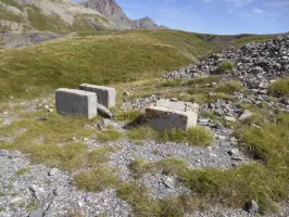 Ligne Maginot - COL DE PAL - (Casernement) - Support pour machinerie ou bétonneuse