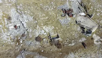 Ligne Maginot - CAIRE GROS - (Abri) - Le bloc 1 inachevé et le bloc 2 terminé