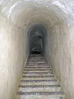 Ligne Maginot - CAIRE GROS - (Abri) - Les dessous de l'ouvrage, l'escalier d'accès au bloc 3