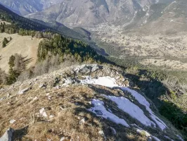 Ligne Maginot - CAIRE GROS - (Abri) - Dernière cuve côté ouest avec vue sur le Valdeblore