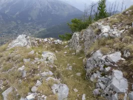 Ligne Maginot - CAIRE GROS - (Abri) - Positions sommaires aménagées sur les dessus de l'ouvrage