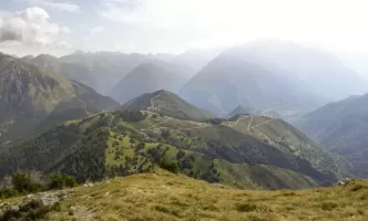 Ligne Maginot - CAIRE GROS - (Observatoire d'artillerie) - Panorama des environs
Conchètas - Conquet au milieu, le secteur de Venanson plus loin