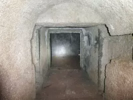 Ligne Maginot - FRESSINEA - (DMP - Dispositif de Mine Permanent) - Galerie d'accès à la chambre et son système de fermeture