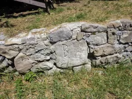 Ligne Maginot - GRANGES DE LA BRASQUE - CAMP DU TOURNAIRET - (Casernement) - Pierre sculptée