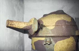 Ligne Maginot - VALDEBLORE  - REYNARDIERE (VE) - (Ouvrage d'infanterie) - Tourelle démontable, préservée dans l'ouvrage