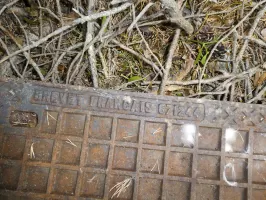 Ligne Maginot - RIMPLAS (CAPTAGE DE SOURCE) - (Divers) - Ancienne plaque identique aux captages du Monte Grosso et du col de Brouis