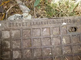 Ligne Maginot - RIMPLAS (CAPTAGE DE SOURCE) - (Divers) - Ancienne plaque identique aux captages du Monte Grosso et du col de Brouis