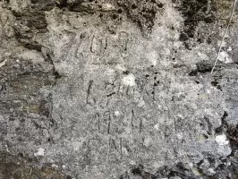 Ligne Maginot - VALABRES - (Casernement) - Graffitis sur la paroi