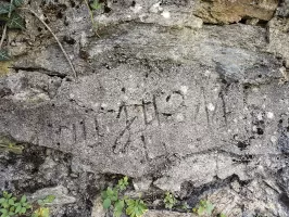 Ligne Maginot - VALABRES - (Casernement) - Graffitis sur la paroi