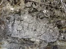Ligne Maginot - VALABRES - (Casernement) - Graffitis sur la paroi