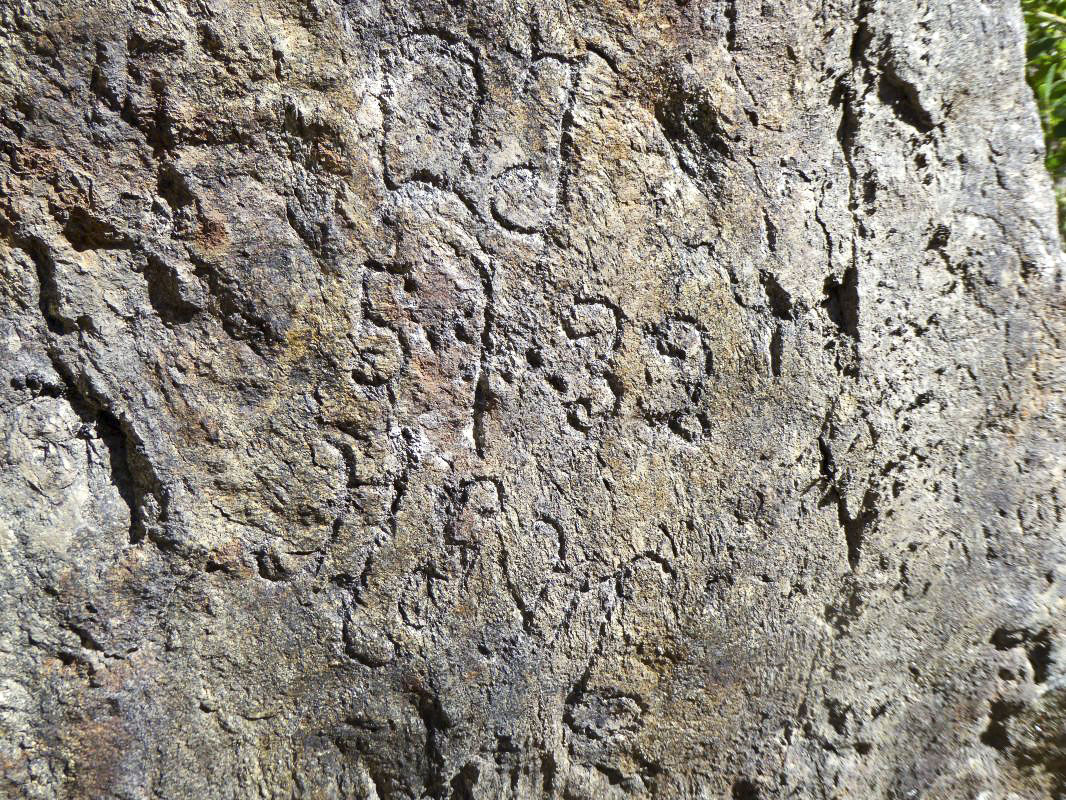 Ligne Maginot - VALABRES - (Casernement) - Graffitis sur la paroi rocheuse