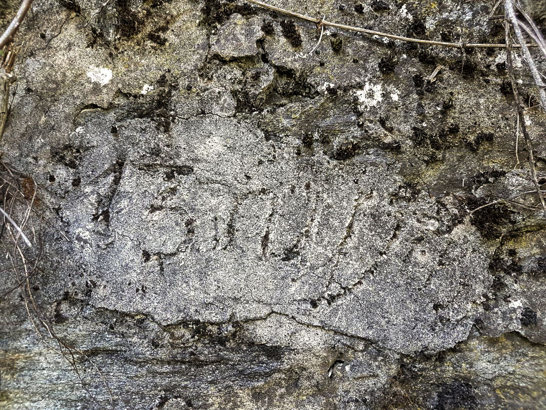 Ligne Maginot - VALABRES - (Casernement) - Graffitis sur la paroi