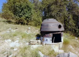 Ligne Maginot - VENANSON (TD N°622) - (Cuve pour arme d'infanterie) - Probablement la même tourelle, après déplacement.