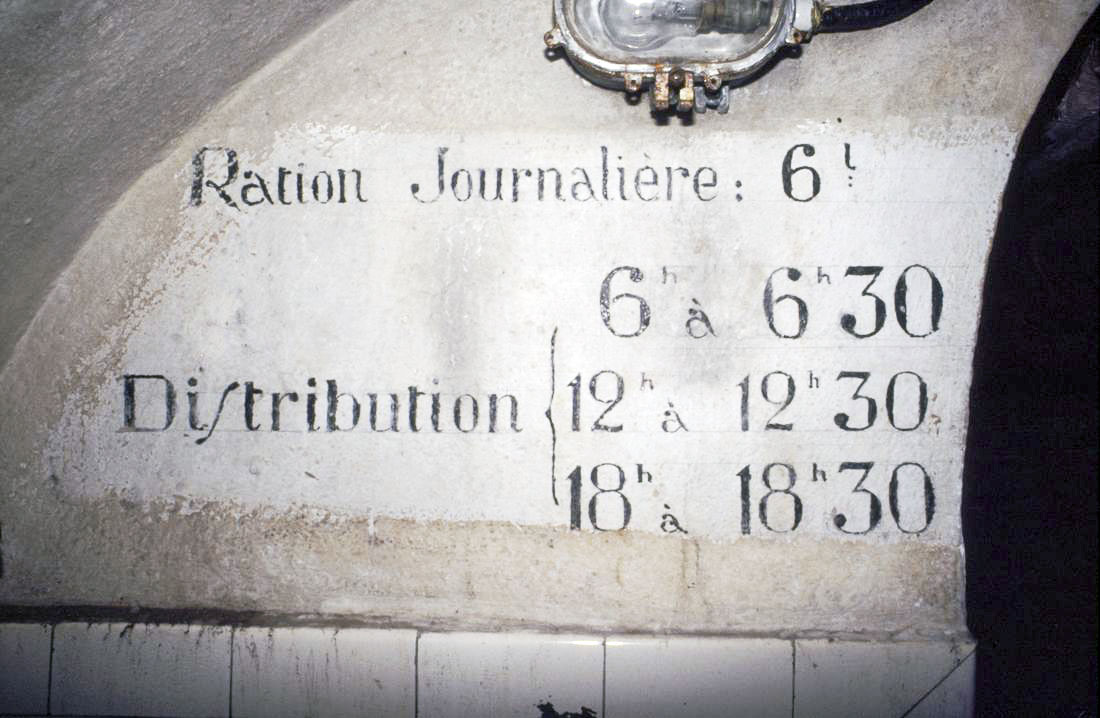 Ligne Maginot - VALDEBLORE - REYNARDIERE (VE) - (Ouvrage d'infanterie) - Lavabos
Inscription