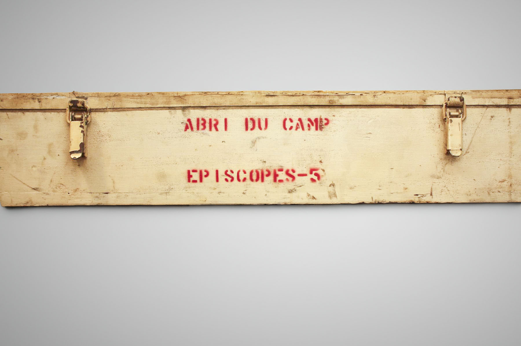 Ligne Maginot - Caisse de transport et de stockage. - Caisse de transport et de stockage pour 5 épiscopes.