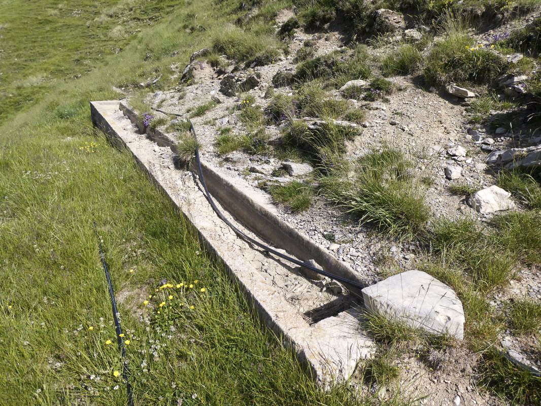 Ligne Maginot - BAISSE DE SAINT VERAN - (Ouvrage d'infanterie) - Rigole d'évacuation de l'eau