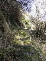 Ligne Maginot - BERGHE NORD (TUNNEL DE) - (Blockhaus pour arme infanterie) - Chemin d'accès du tunnel à partir de l'ancienne douane.