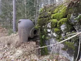 Ligne Maginot - NONNENKOPF - (Casemate d'infanterie - Double) - Le caisson blindé du projecteur