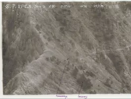 Ligne Maginot - CIME D'ANAN - (Observatoire d'infanterie) - Photo des travaux menés par les italiens prise depuis l'observatoire de la Cime d'Anan en 1933
Photo n°90